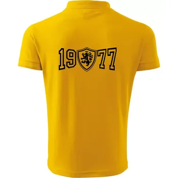 Pánská košile Narozeninový motiv - znak - 1977 - Polokošile pánská Pique Polo 203 - 5XL ( Žlutá )