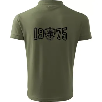 Pánská košile Narozeninový motiv - znak - 1975 - Polokošile pánská Pique Polo 203 - S ( Khaki )