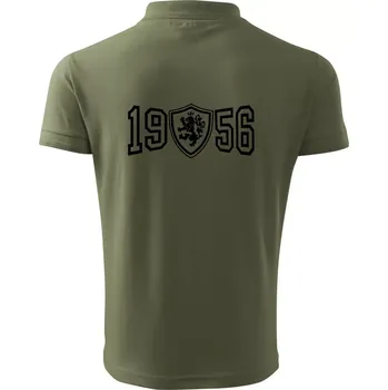Pánská košile Narozeninový motiv - znak - 1956 - Polokošile pánská Pique Polo 203 - 3XL ( Khaki )