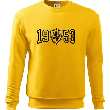 Pánská mikina Narozeninový motiv - znak - 1953 - Mikina Essential pánská - L ( Žlutá )