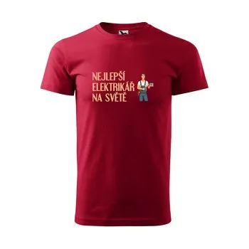 Pánská móda Tričko s potiskem Nejlepší elektrikář na světě: červené 3XL