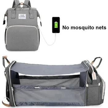 Přebalovací taška Praktická skládací přebalovací taška pro maminky | přebalovací taška, dětský batoh - ŠEDÁ