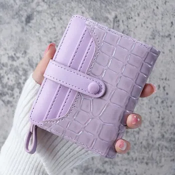 Peněženka Stylová dámská peněženka na zip | dámská peněženka, malá peněženka - fialová