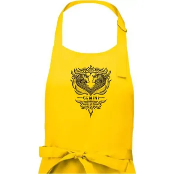 Kuchyňská zástěra Gemini - vintage - Dámská zástěra na vaření - Univerzální velikost ( Žlutá )