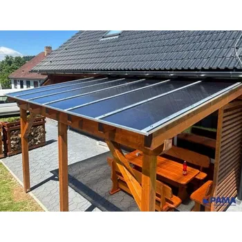 Polykarbonátová deska Stabilit Suisse Komůrkový polykarbonát rovný 4WQ, 10mm, kouř, 2UV