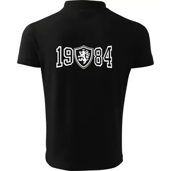 Pánská košile Narozeninový motiv - znak - 1984 - Polokošile pánská Pique Polo 203 - 3XL ( Černá )