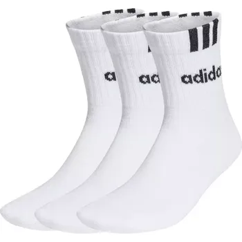 Pánské ponožky Ponožky adidas 3-Stripes Linear Half-Crew Cushioned 3p HT3437 34-36