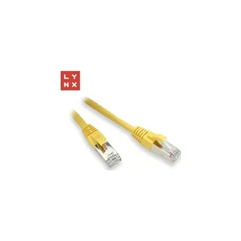 Kabel LYNX FTP patch kabel Cat5e PVC, CCA, 2m, žlutý