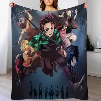 Dětská deka Anime deka slayer fluffy styl | deka, přikrývka - 2 , 100x150CM