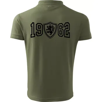Pánská košile Narozeninový motiv - znak - 1962 - Polokošile pánská Pique Polo 203 - L ( Khaki )