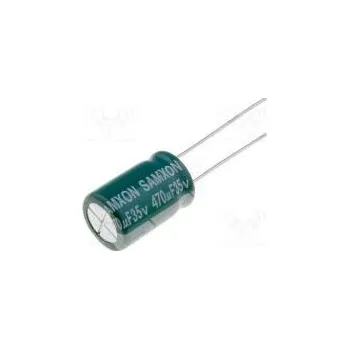Kondenzátor Kondenzátor elektrolytický low ESR THT 470uF 35VDC Ø10x16mm