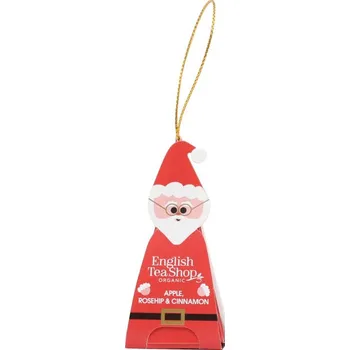Čaj English Tea Shop Vánoční figurka Santa Klaus, 1 pyramidka