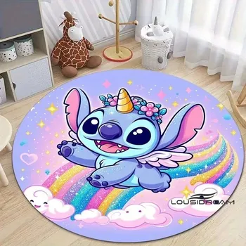 Koberec Kulatý dětský koberec se Stitch motivem | koberec, podložka - 19 , 80x80cm