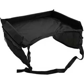 Dětský cestovní stolek do auta s ohrádkou | dětský stolek, jídelní podložka - A-černá