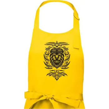 Kuchyňská zástěra Leo - vintage - Pánská zástěra na vaření - Univerzální velikost ( Žlutá )