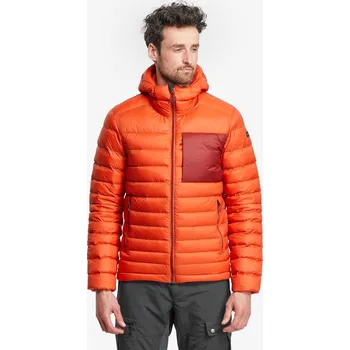 Pánská vesta FORCLAZ Pánská turistická péřová bunda MT 500 3XL KAŠTANOVÁ|ORANŽOVÁ|VÍNOVÁ