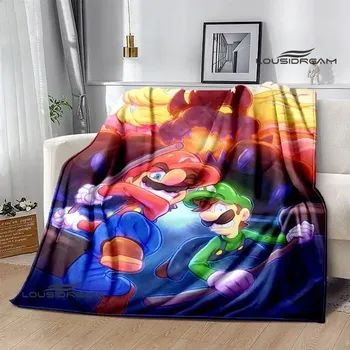 Dětská deka 3D deka mario bros pikniková přikrývka | dětská deka, teplá přikrývka - 12 , 100x150CM