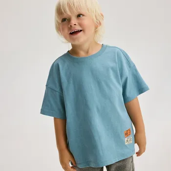 Reserved - Bavlněné tričko - modrá - 111FO-55X - 111FO-55X-80