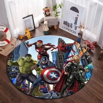 Koberec Avengers kulatý koberec Marvel pro děti | dětský koberec, kulatý koberec - 13 , 80x80cm