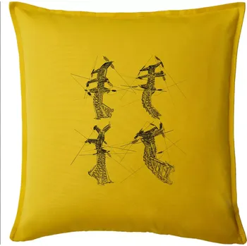 Polštář Zkroucený stožár vysokého vedení - Polštář 50x50 - 50x50 - Pouze potah ( Žlutá )