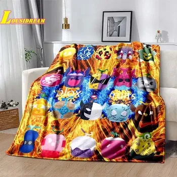 Dětská deka Deka s motivem blox fruits | dětská deka, cestovní přikrývka - 20 , 100x150CM