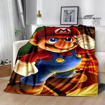 Dětská deka 3D deka mario bros pikniková přikrývka | dětská deka, teplá přikrývka - 18 let , 100x150CM