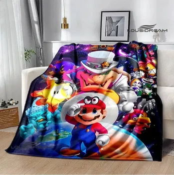Dětská deka 3D deka mario bros pikniková přikrývka | dětská deka, teplá přikrývka - 16 , 100x150CM
