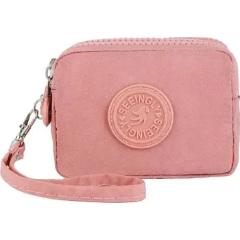 Peněženka Voděodolná mini peněženka na zip | dámská peněženka, kapsička na mince - Růžový