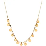 Troli Penízkový náhrdelník z pozlacené oceli + 2 měsíce na vrácení zboží