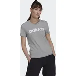 ADIDAS Tričko Essentials Slim Logo XS BÍLÁ|ŠEDÁ
