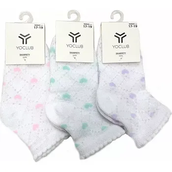 Pánské ponožky YOCLUB SKL-0014 Ažurové ponožky 17-34 bílá 31-34 cm