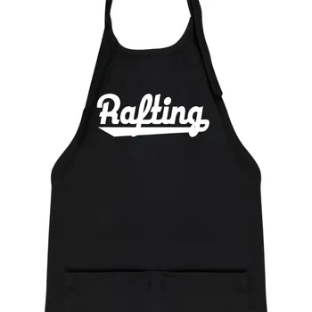Kuchyňská zástěra Rafting nápis - Dětská zástěra na vaření - Univerzální velikost ( Černá )