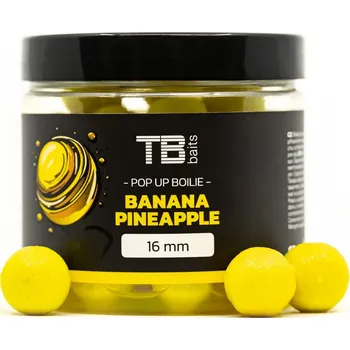 Boilies TB Baits Plovoucí Boilie Pop-Up Yellow Banana Pineapple + NHDC 65 g-16 mm