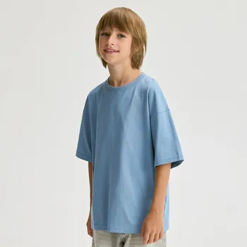 Dětská móda Reserved - Bavlněné tričko 3 ks - světle modrá - 097FH-50X - 097FH-50X-122