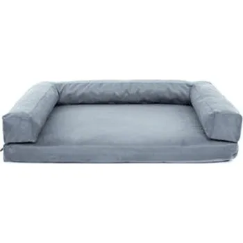 Pelíšek pro psa Aminela pelíšek s okrajem 120x80cm Half and Half šedá/šedá