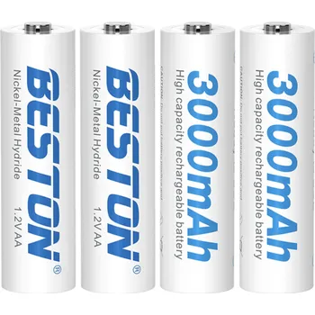 4x Nabíjecí baterie NiMh AA 1,2V 3000mAh - Beston