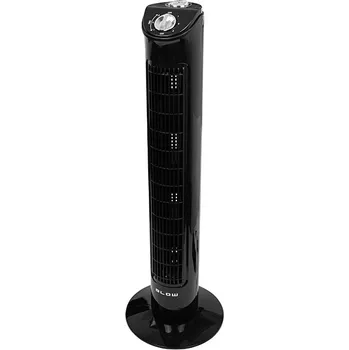 Domácí ventilátor Sloupový ventilátor 80W, černý