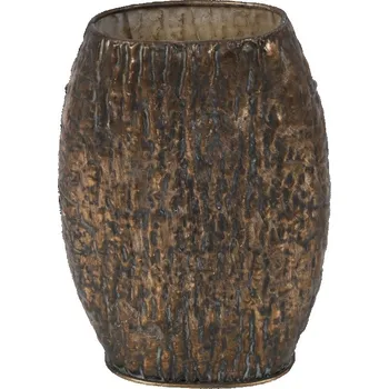 Bronzová váza oválná Ebony S, 30 cm