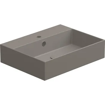 Umyvadlo Umyvadlo Zenith BW 60 hranaté, keramické, cashemre matné, 60x46 cm, ZELAVBW60030