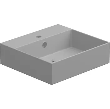 Umyvadlo Umyvadlo Zenith BW 50 hranaté, keramické, perla matné, 50x46 cm, ZELAVBW50033