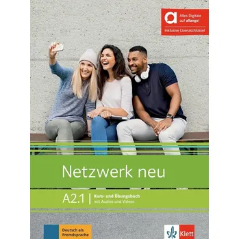 Německý jazyk Netzwerk neu A2.1 – Hybride Ausgabe – Kursb./Übungsbuch + MP3/Video allango.net + Lizenz (24 Monate) - Stefanie Dengler