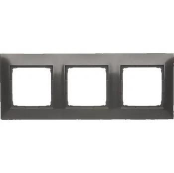 Elektrická zásuvka Kontakt-Simon Trojitý rámeček Simon 54 premium antracit