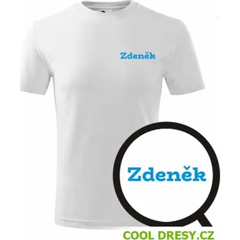 Dětské tričko Zdeněk - Barva: bílá, Velikost 8let