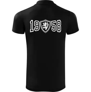 Pánská košile Narozeninový motiv - znak - 1958 - Polokošile Victory sportovní (dresovina) - L ( Černá )