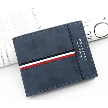 Peněženka Peněženka na míru s kapsou na mince | pánská peněženka, koženková peněženka - Modrý