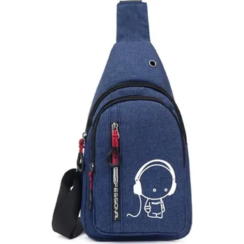 Voděodolná cyklistická taška na rameno | pánská taška, sportovní brašna - Modrý