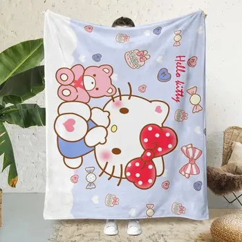 Dětská deka Hello kitty měkká cestovní deka | dětská deka, pikniková deka - 9 , 150x220cm