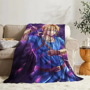 Dětská deka Jemná dětská deka motiv Zelda flísová | přikrývka, deka na spaní - z12 , 100x130CM