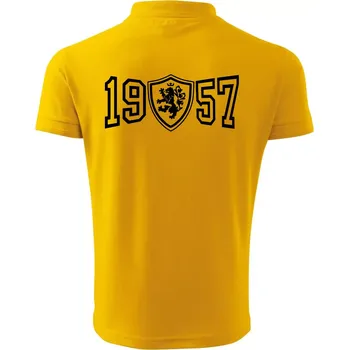 Pánská košile Narozeninový motiv - znak - 1957 - Polokošile pánská Pique Polo 203 - 5XL ( Žlutá )