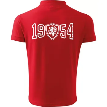 Pánská košile Narozeninový motiv - znak - 1954 - Polokošile pánská Pique Polo 203 - S ( Červená )